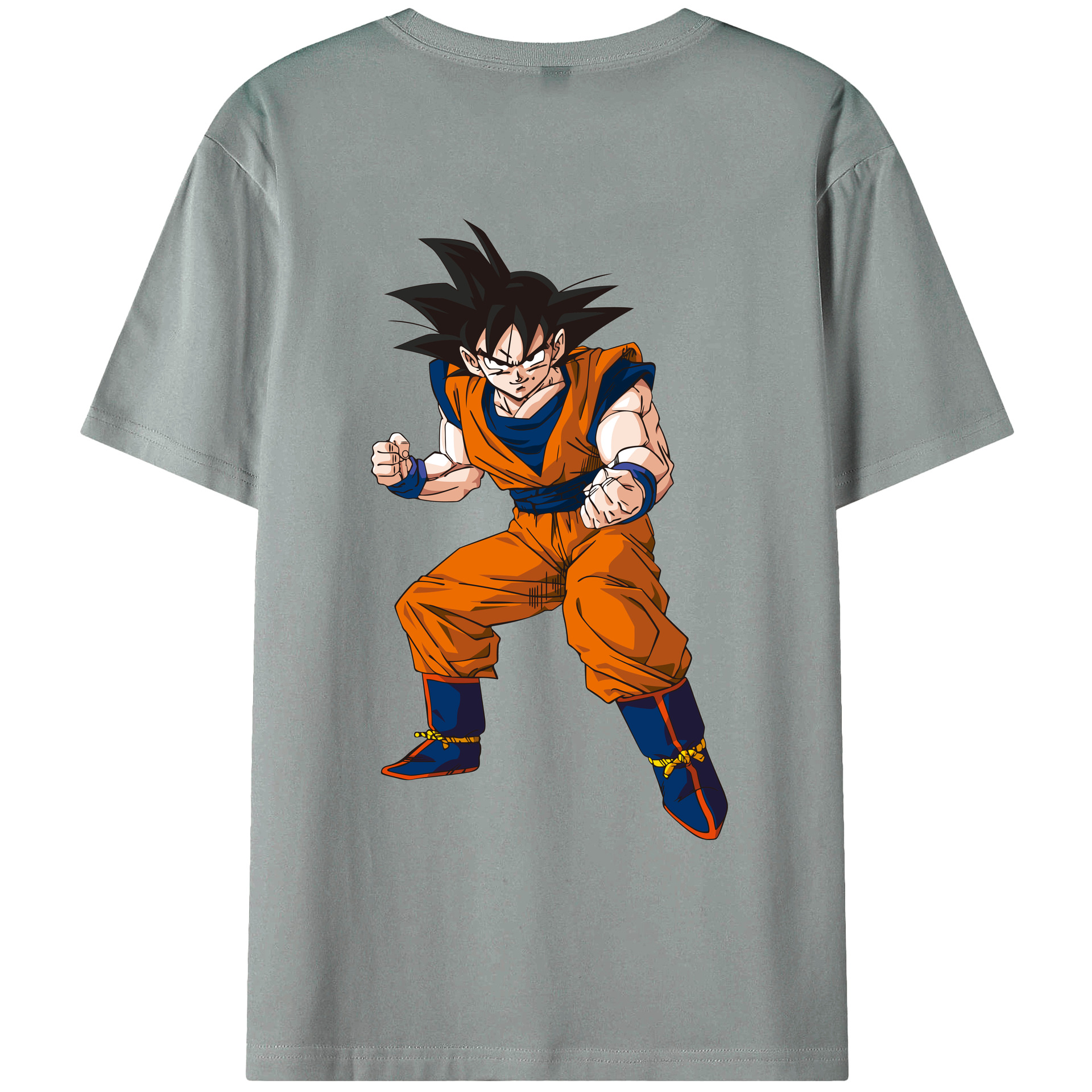 （画像用） ドラゴンボール 孫悟空（そん ごくう）Son Goku カカロット DRAGON BALL Kakarotto 綿100％ メンズ半袖Tシャツ（バックプリント） 通気性